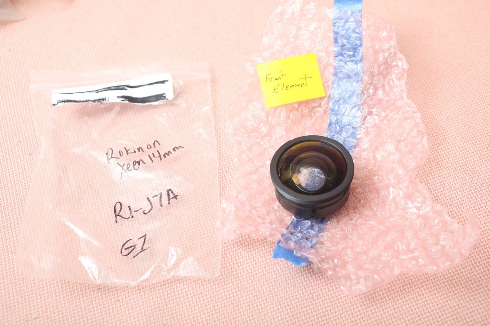 Rokinon Xeen 14mm Front Element