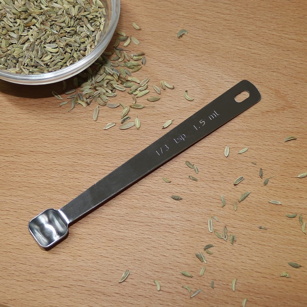 2PCS 1/3 Teaspoon(1/3tsp, 1/10tbsp, 1.5ml) Single Tiny Square Bowl Measuring ...