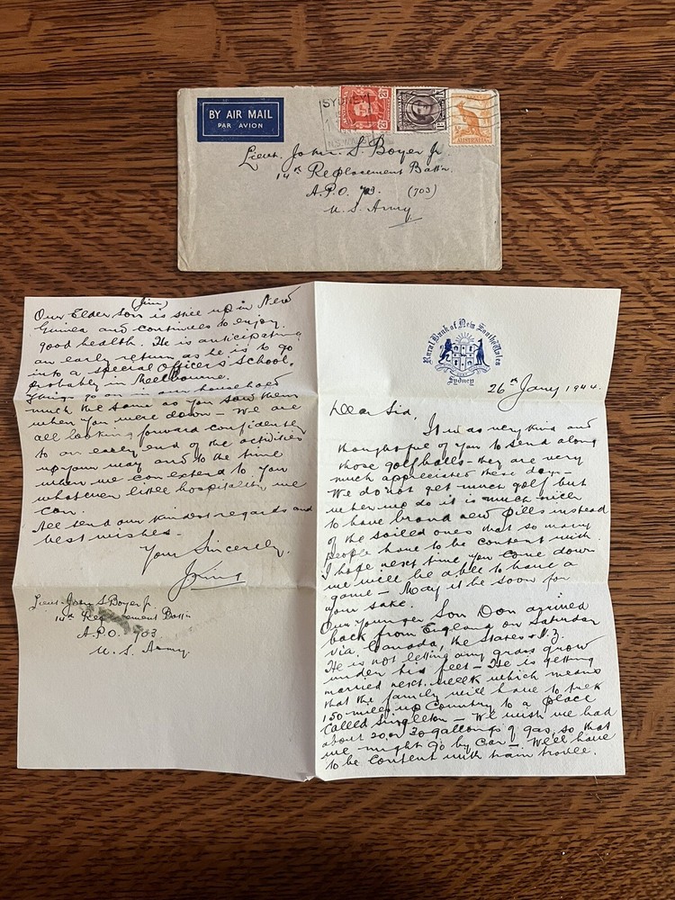 1944 Army Letter Air Mail