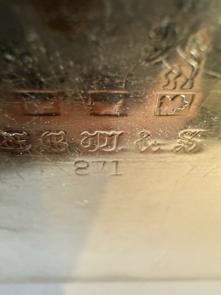 Antique Silver Matchbox Holder Engraved Crest Hallmarked