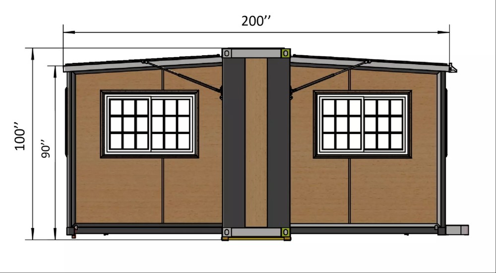16½ft x 20ft Modern Luxury Mobile Expandable Prefab Container House Tiny Home