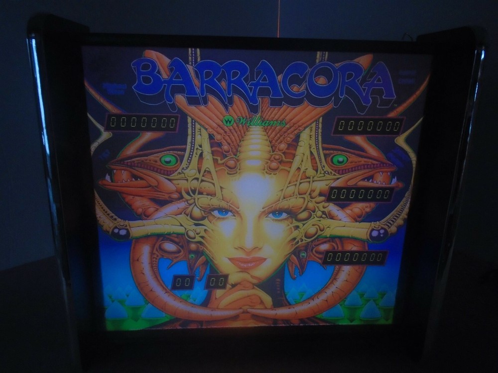 Williams Barracora Pinball Head LED Display light box