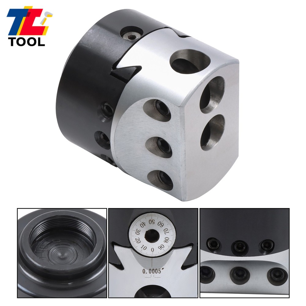 Boring Head for Milling Machine 3 Inch 0.001" Precision 1-1/2-18 Thread
