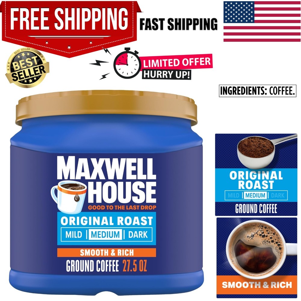 27.5oz Ground Coffee Medium  Roast