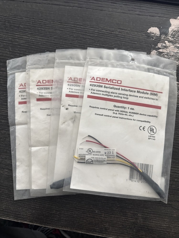 Ademco 4293SN Serialized Interface Module (SIM)