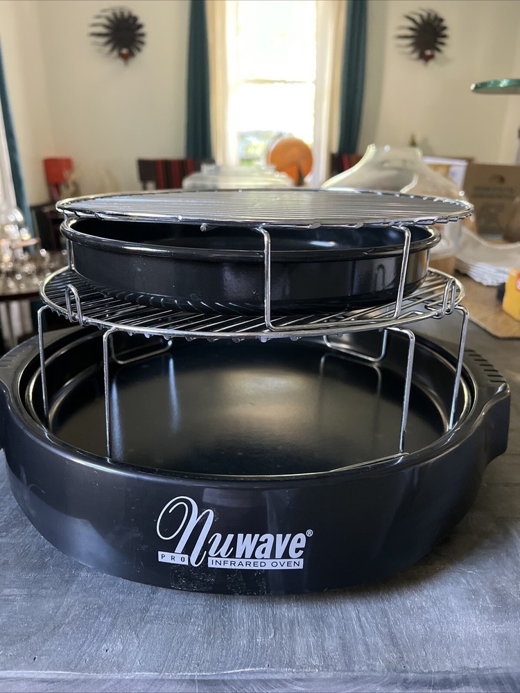 Nuwave 20322 Drip Pan 2 Wire Racks Plus Base  Oven Large/Small Replacement OEM