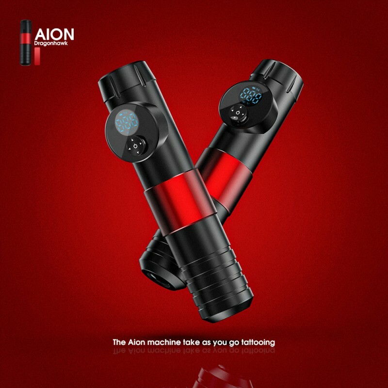 Mast Aion Rotary Tattoo Pen Kit LCD Display Wireless Permanent Makeup Machine