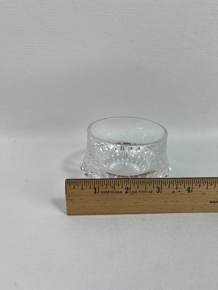Gorham Full Lead Crystal Stacking Sugar & Creamer