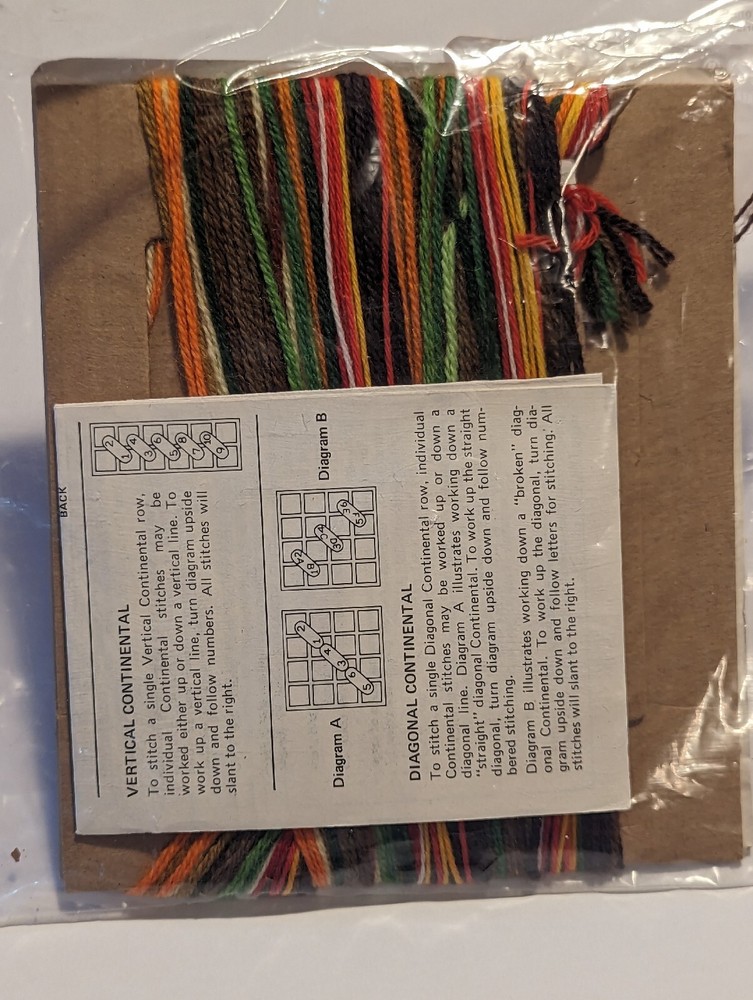 JIFFY NEEDLEPOINT GOURDS & PARSLEY BEGINNERS NEEDLEPOINT KIT