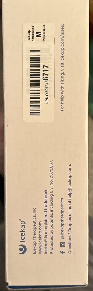 ICEKAP THERAPEUTICS COOLING & WARMING COMPRESS CAP/ NIB