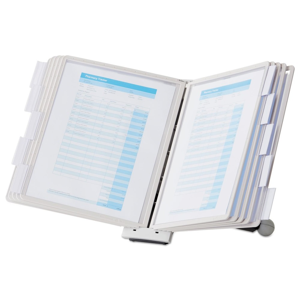 Desktop Reference System with 10 Double-Sided Panels - Letter-Size 8.5" x 11"...