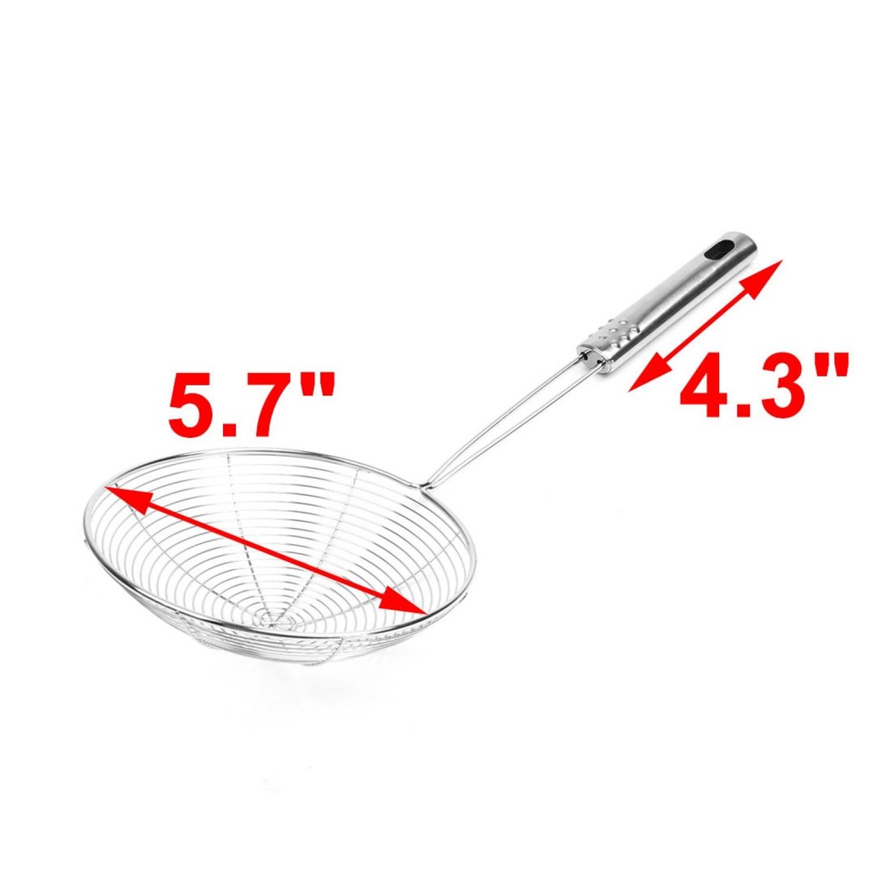 Kitchen Cookware 5.7" Diameter Net Colander Perforated Mesh Ladle 35cm