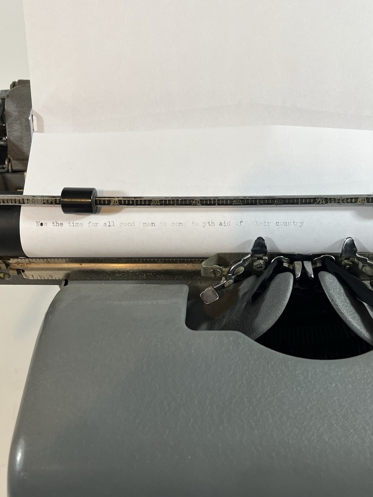 Royal Typewriter Manual Gray 1940s