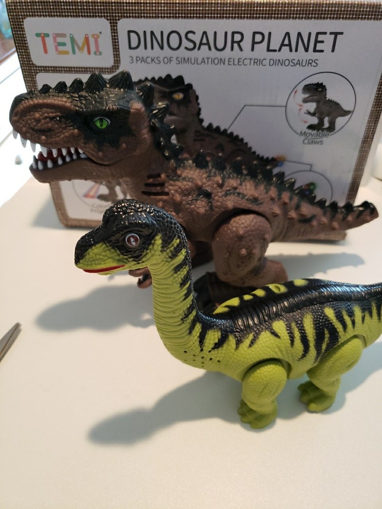 Dinosaurs 2 Pack Simulation Electric Dinosaurs New Walking