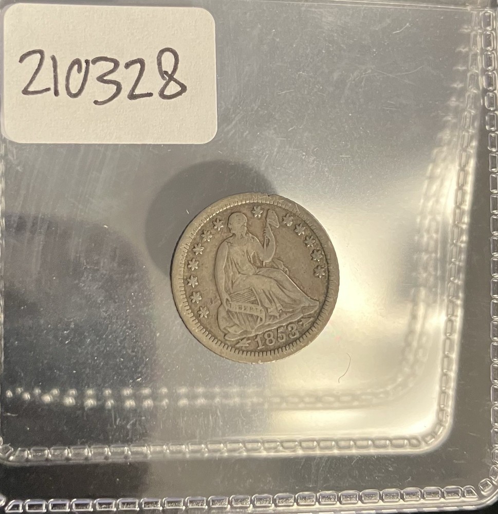 1853-o Seated Liberty Half Dime 210328