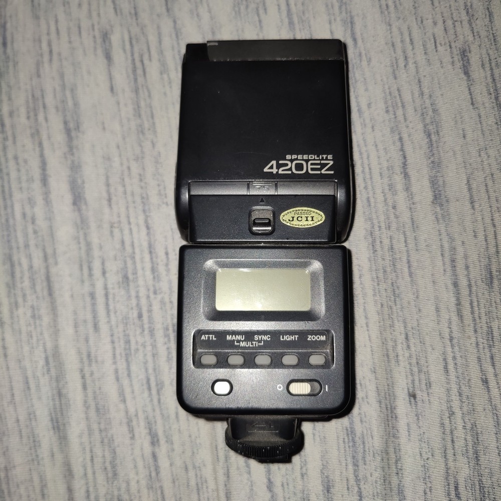 CANON Speedlite 420EZ Shoe Mount Camera Flash Untested As Is