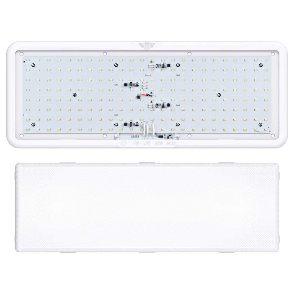 21'' RV LED Interior Ceiling Dome Light 12V W Touch dimmer Switch Camper 2000LM