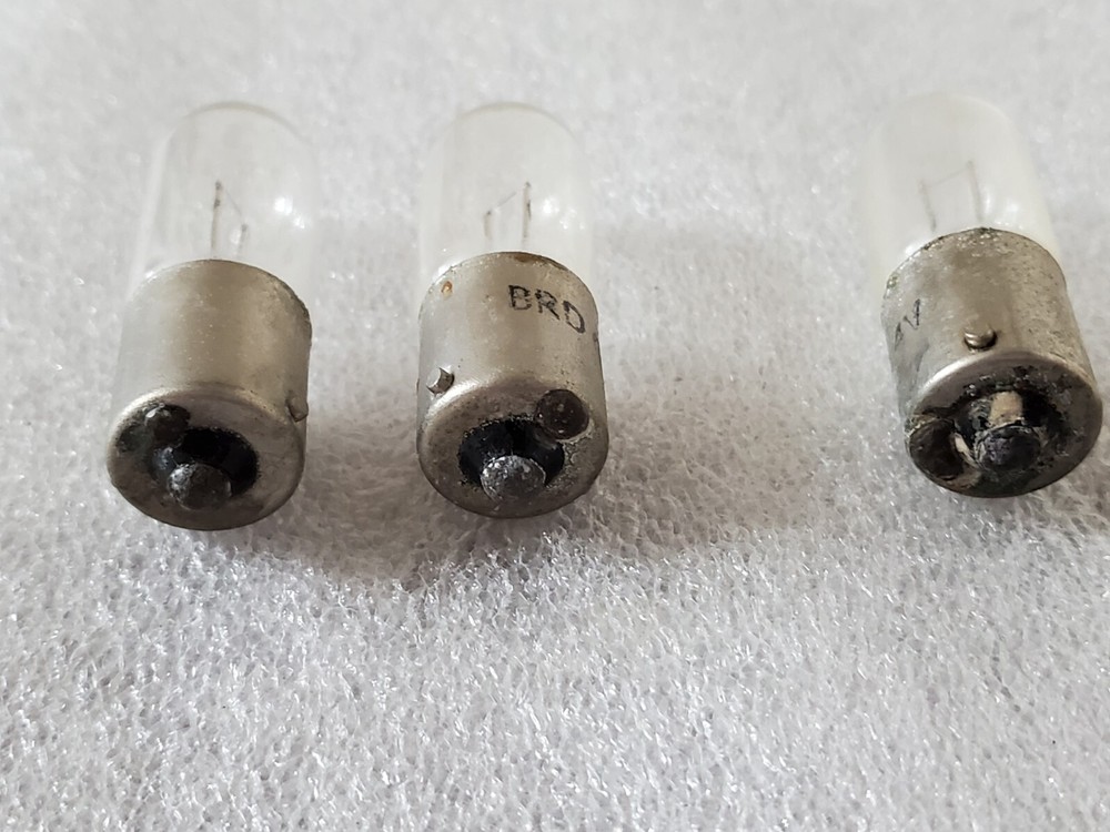 3 BRD 4V Lamp Bulbs (NOS)