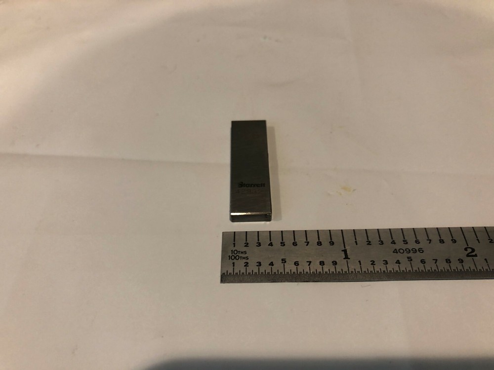 .115" Starrett Rectangular Steel Gage Gauge Block.