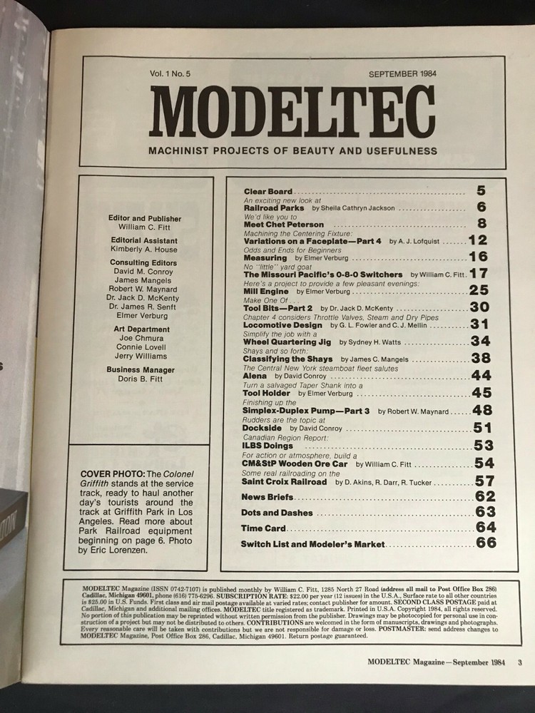 Modeltec Magazine September 1984