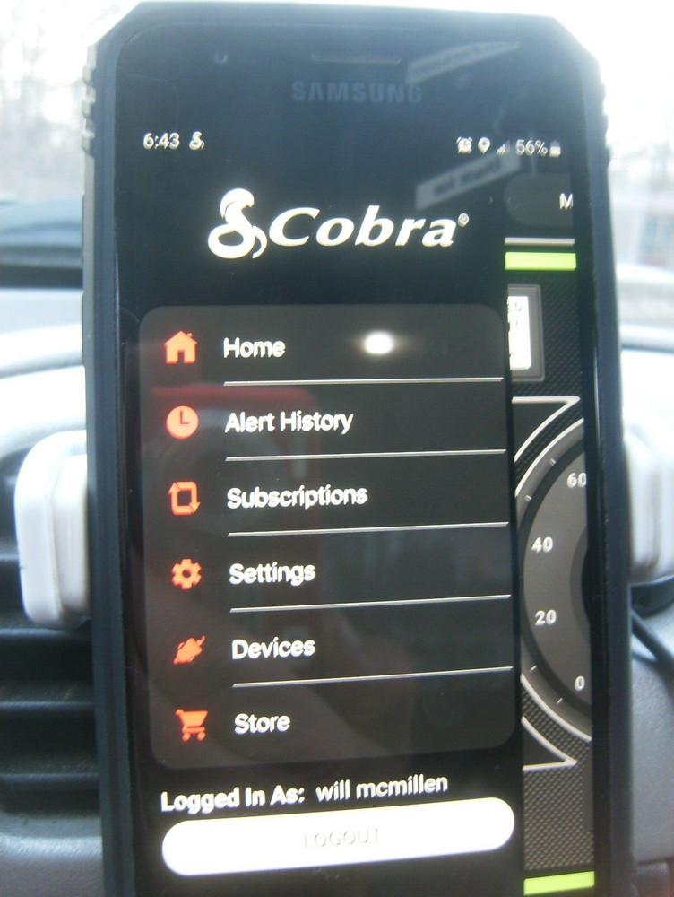 Cobra iRadar Detector iRad 135 RU For Android (Russian Language Model)