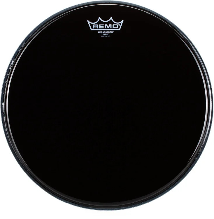 Remo Ebony Ambassador Drumhead - 14"