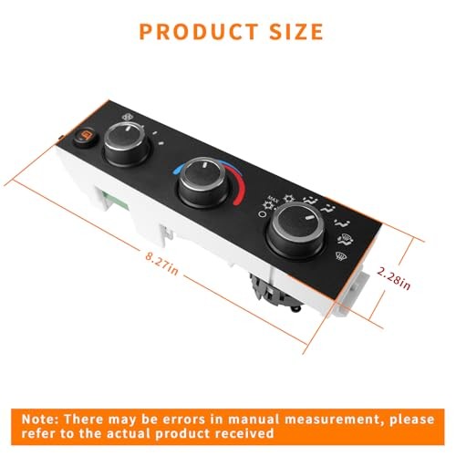599-294 A/C Heater Climate Control Module Panel with Heated Mirro Option