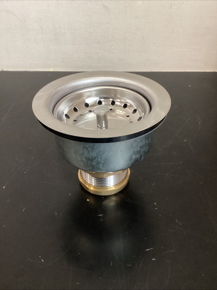 Sink Basket Strainer w/ Deep Locking Cup. 18BN. Dearborn Brass