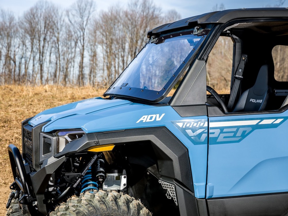 SuperATV Scratch-Resistant Flip Windshield for Polaris Xpedition/2024+