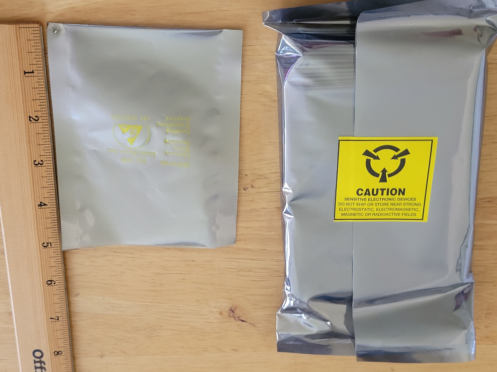 100pcs Anti Static Bag Shield Shielding Bag, Flat Open Top, 3" x 5"