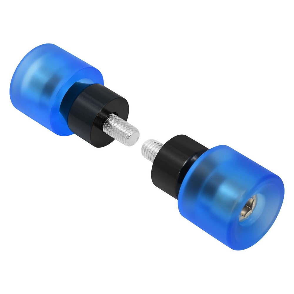 Blue 2x Engine Protective Guards Crashs Bars M12 End Balls Protector For Harley