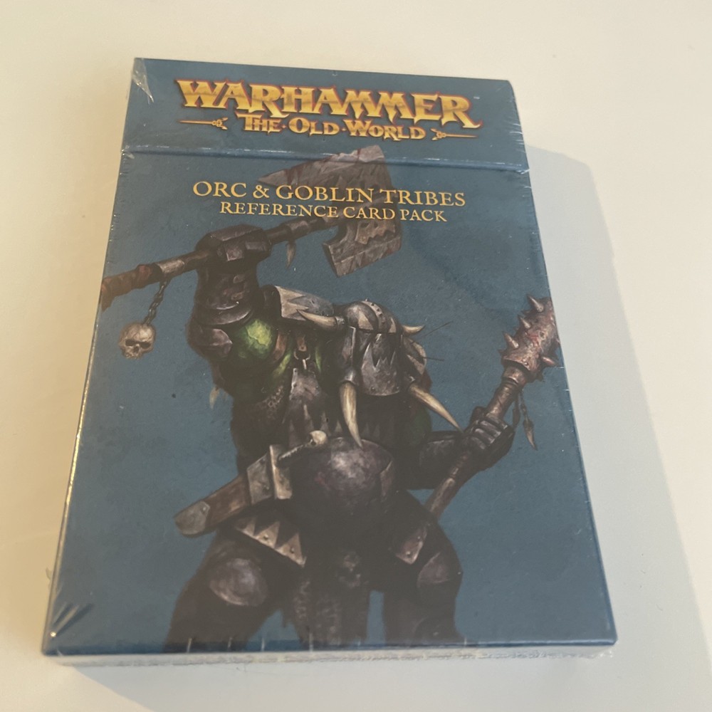 Games Workshop Warhammer The Old World Orcs & Goblins Tribes Reference Card Pack