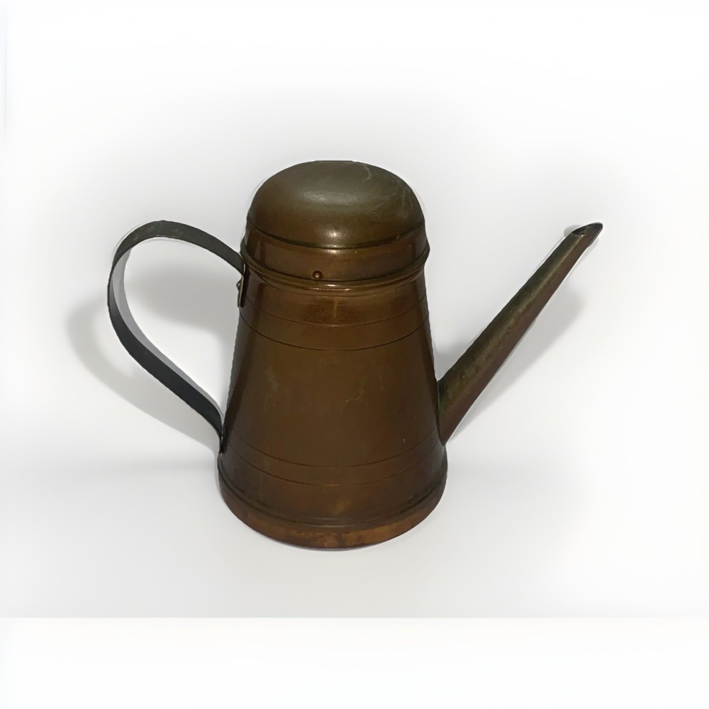 Vintage Copper Olive Oil Can