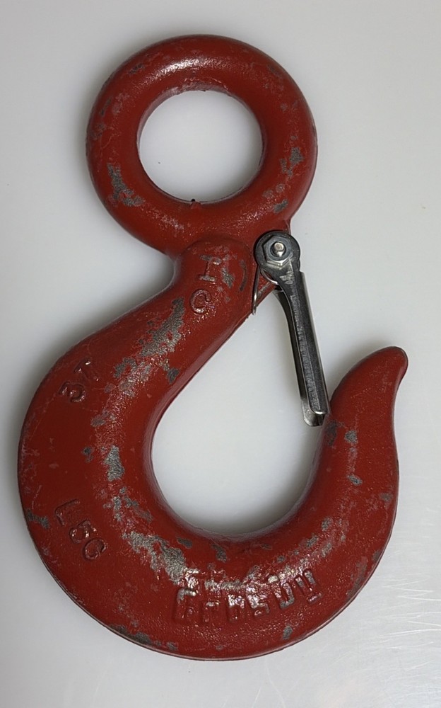 Crosby 3 Ton Carbon Hoist Eye Hook w/ Latch Series L-320
