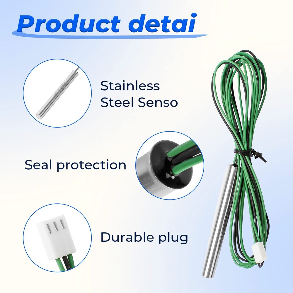 Pool Heater Temperature Sensor 009577F Compatible with Raypak Heaters 206A 20...