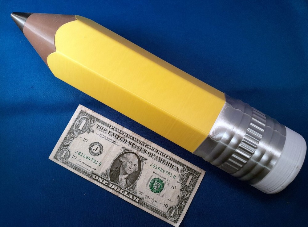 Handmade Giant Pencil-Shaped Pencil/Pen Container