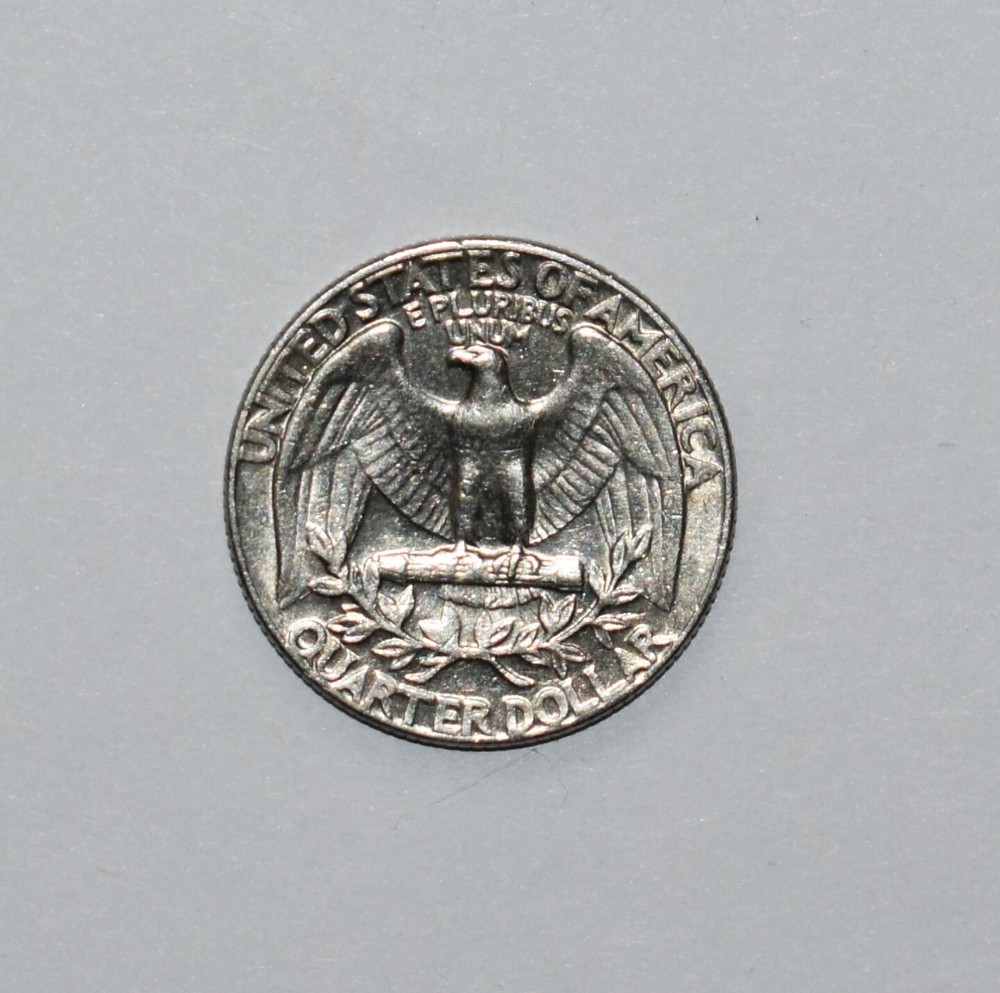 1974 Quarter Error No Mint Mark Missing Claw/Foot, Weak Strike, Missing I's DD +