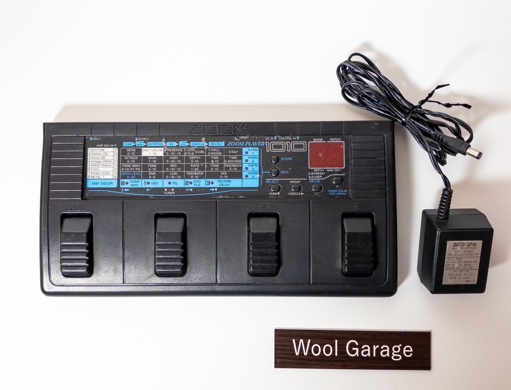 Zoom Player 1010 Effects Processor Tested Working Used w/ adapter Made in Japan