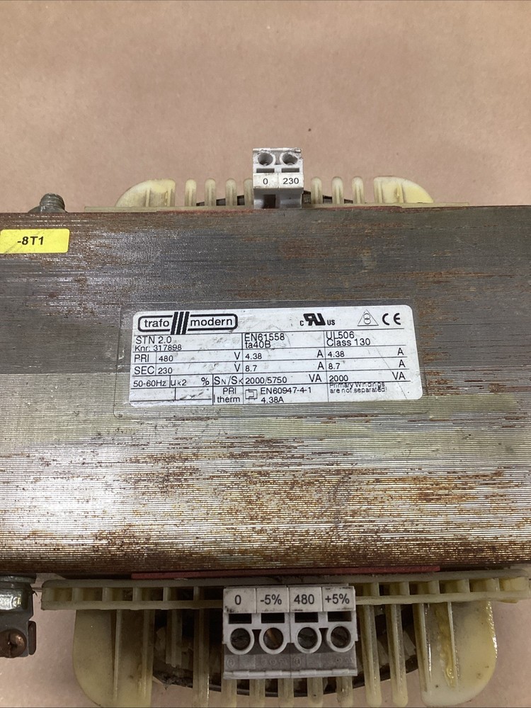 Moeller STN 2.0 Control Transformer 2000 VA 480V Pri
