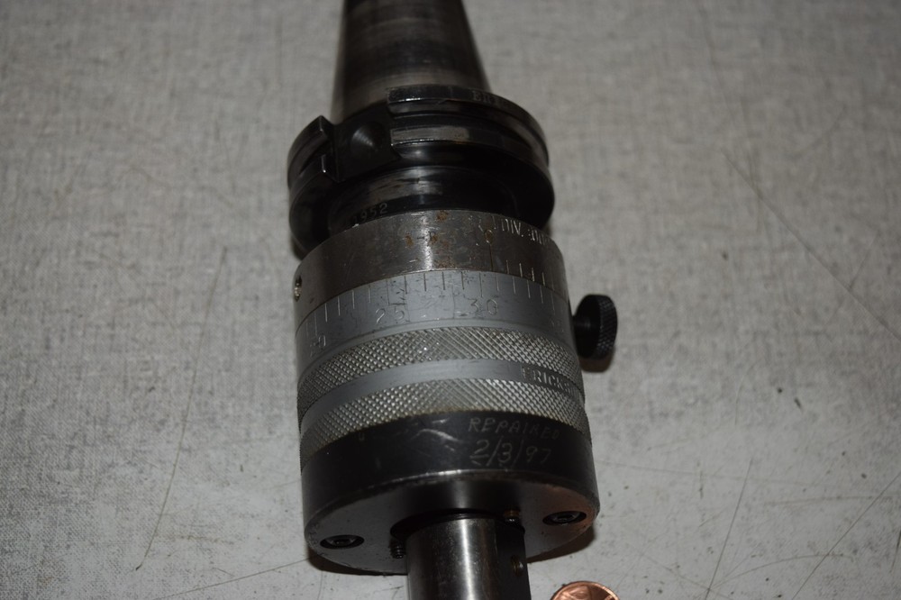 Erickson Tool No. 50 Tenthset Boring Head CAT40 Tool Holder