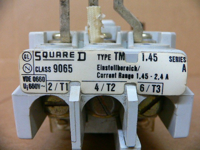 Square D 9065-Tm1.45 Overload Relay