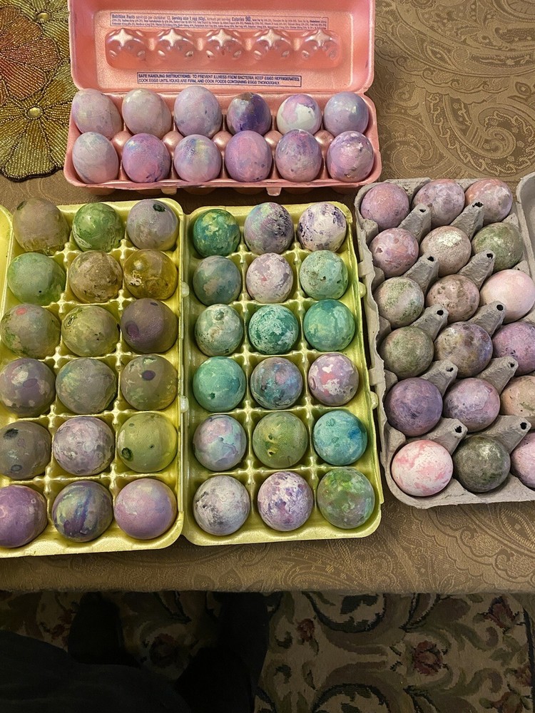 4 Dozen CASCARONES Confetti filled Eggs 48 COLORFUL eggs  Easter Fun