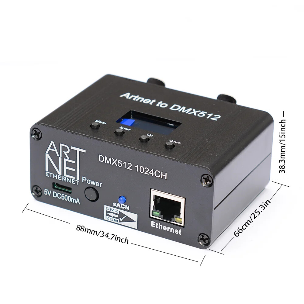 ArtNet DMX512 RDM Ethernet Lighting Controller Interface 2 MA2 Titan Freesytle