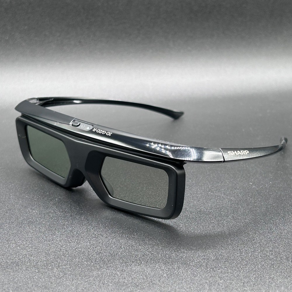 Sharp AN-3DG40 3D Glasses Black NWOT