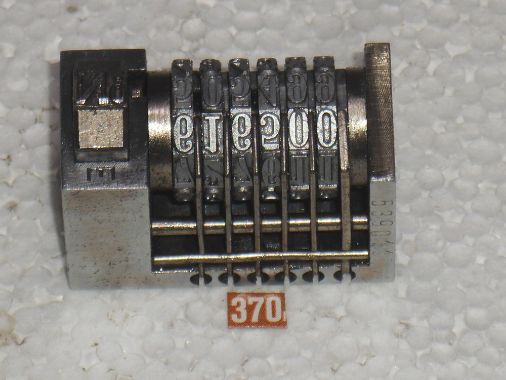 REX /SUNUM | Reverse letterpress numbering machine | 370