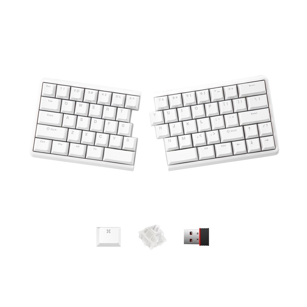Lite: Wireless Ergonomic Split Mechanical Keyboard Hot Swappable, Compact 60%...