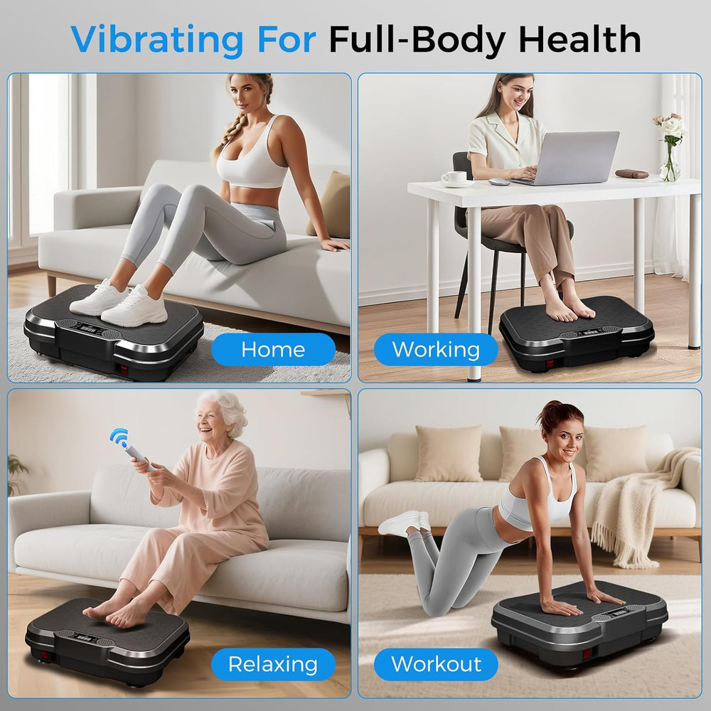 Vibration Plate Exercise Machine, Vibration Plate for Lymphatic Drainage Weight