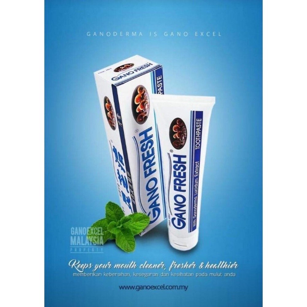 4 Boxes x 150g GANO EXCEL GANO FRESH TOOTHPASTE GANODERMA Free Shipping