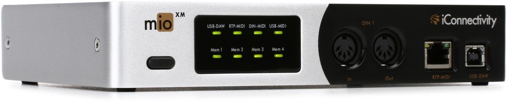 iConnectivity mioXM 4x4 USB-MIDI, DIN-MIDI, RTP Network-MIDI Interface