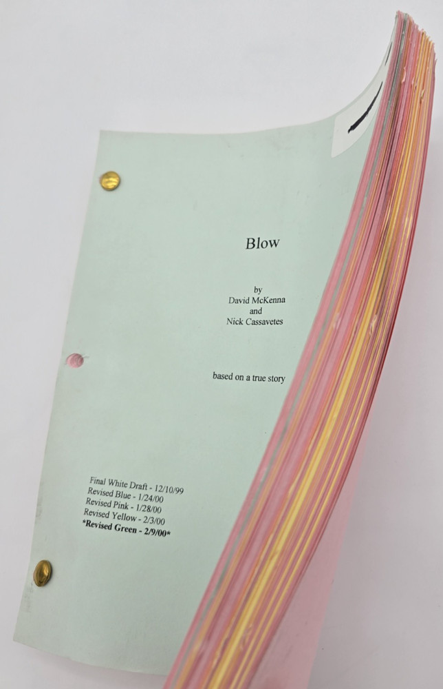 BLOW / Nick Cassavetes 2000 Movie Script Screenplay, Johnny Depp film